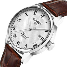 Load image into Gallery viewer, Original GUANQIN Watches Men Mechanical Watch 2019 Leather Clock Luxury Men&#39;s Watch Business Waterproof Watches for Men Clock