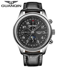 Load image into Gallery viewer, GUANQIN Men watches Original Brand Perpetual Calendar 4 Hands Auto Mechanical Movement Waterproof Wristwatch Men Sport Watches