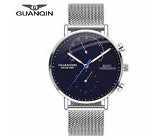 Load image into Gallery viewer, GUANQIN Mens Watches Top Brand Luxury Chronograph Watch Men Business Casual Creative Mesh Quartz Bracelet  men&#39;s watch