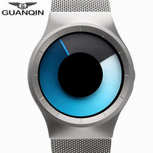 Load image into Gallery viewer, GUANQIN New Top Luxury Watch Men Brand Men&#39;s Watches Ultra Thin Stainless Steel Mesh Band Quartz Watch Fashion Casual Wristwatch