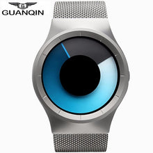 Load image into Gallery viewer, GUANQIN New Top Luxury Watch Men Brand Men&#39;s Watches Ultra Thin Stainless Steel Mesh Band Quartz Watch Fashion Casual Wristwatch