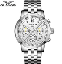 Load image into Gallery viewer, GUANQIN 2019 New Watch men Top brand luxury Business waterproof Luminous clock Quartz Wristwatches Chronograph Men Sport watches